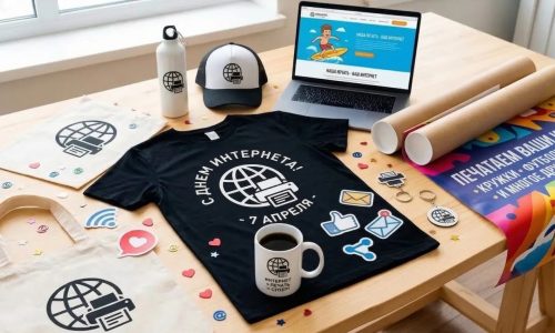 30 сентября- день интернета. Печать на ткани, кружках, мерч, корпоративный заказ.
